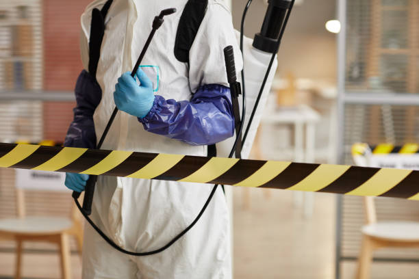 Professional Blood Cleanup technician working in Fischer, TX